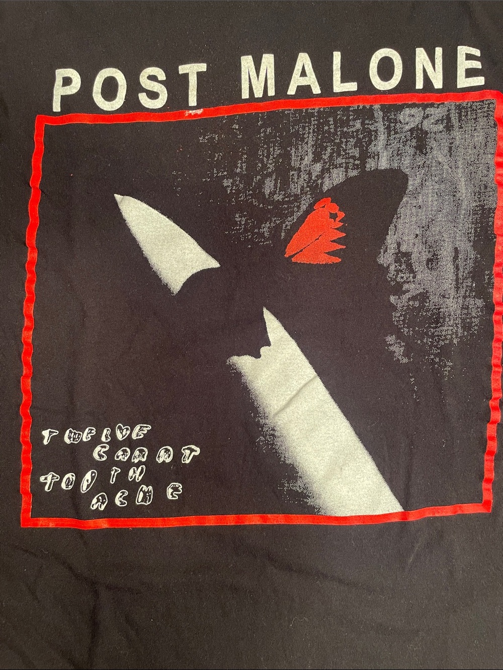 Post Malone 2022 Tour Tee with Portrait and Tour Dates. Unisex